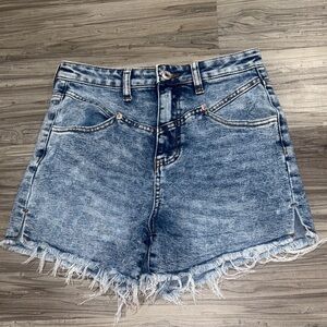 Celebrity Pink Blue Denim Shorts